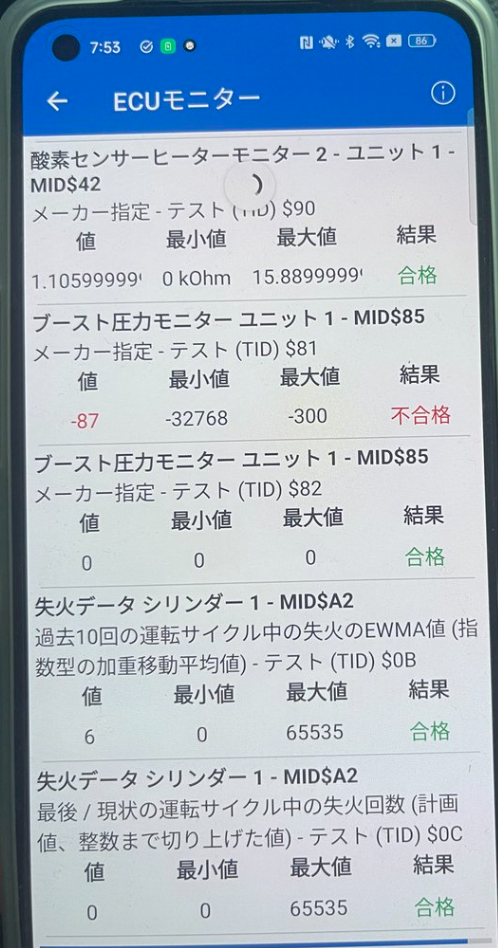 ブースト圧力モニター